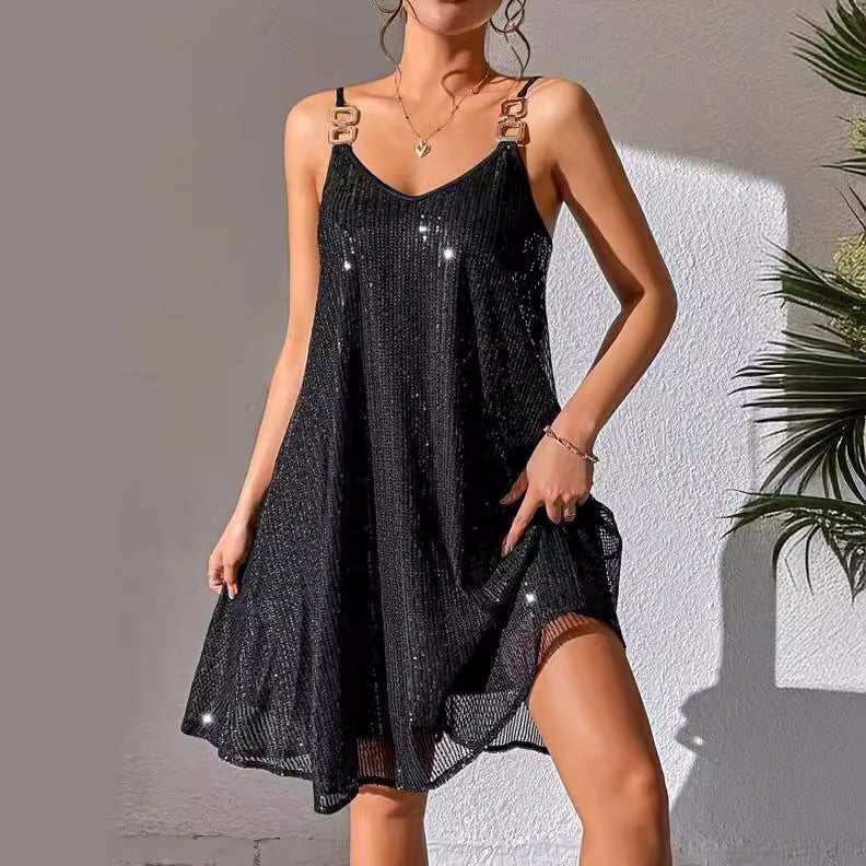 Elegant Style Sequins Dress