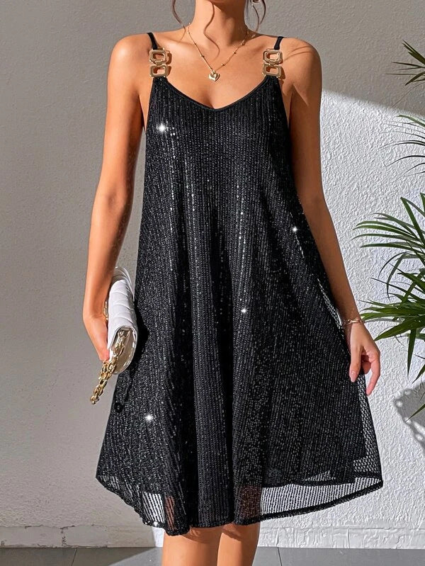 Elegant Style Sequins Dress