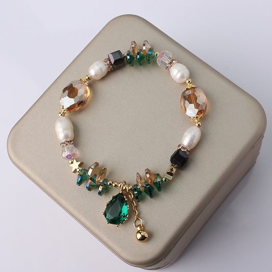 Pearl Crystal Stitching Gentle Women's Bracelet