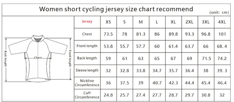 Women's Short Sleeve Cycling Top