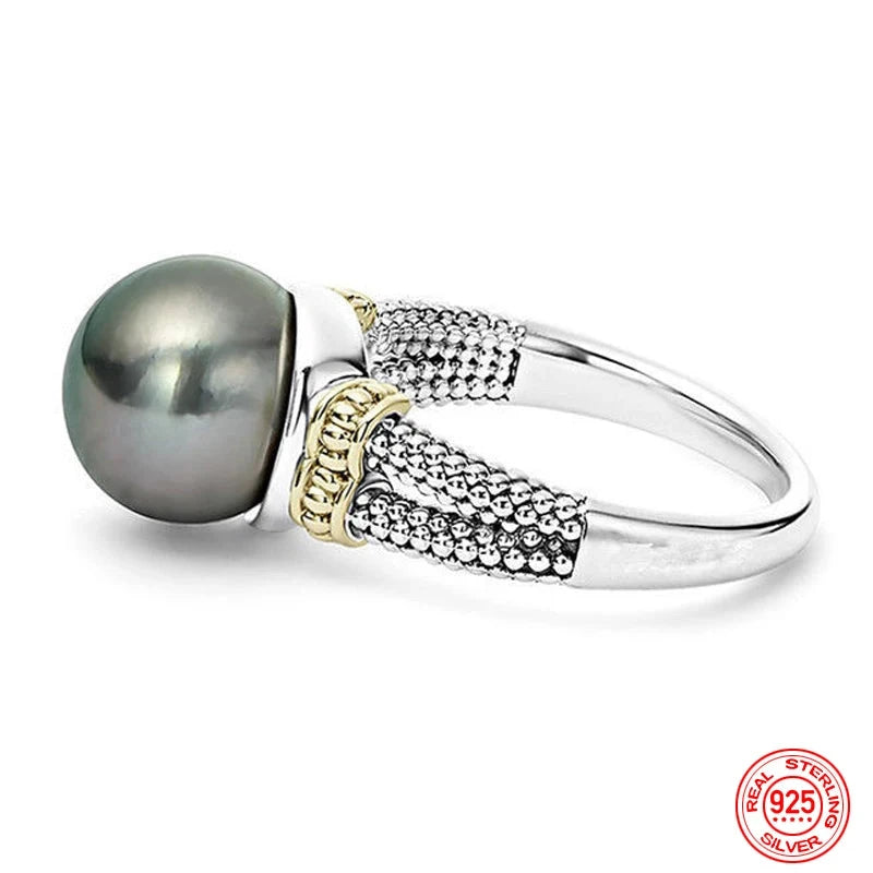 925 Silver Pearl Ring For Women