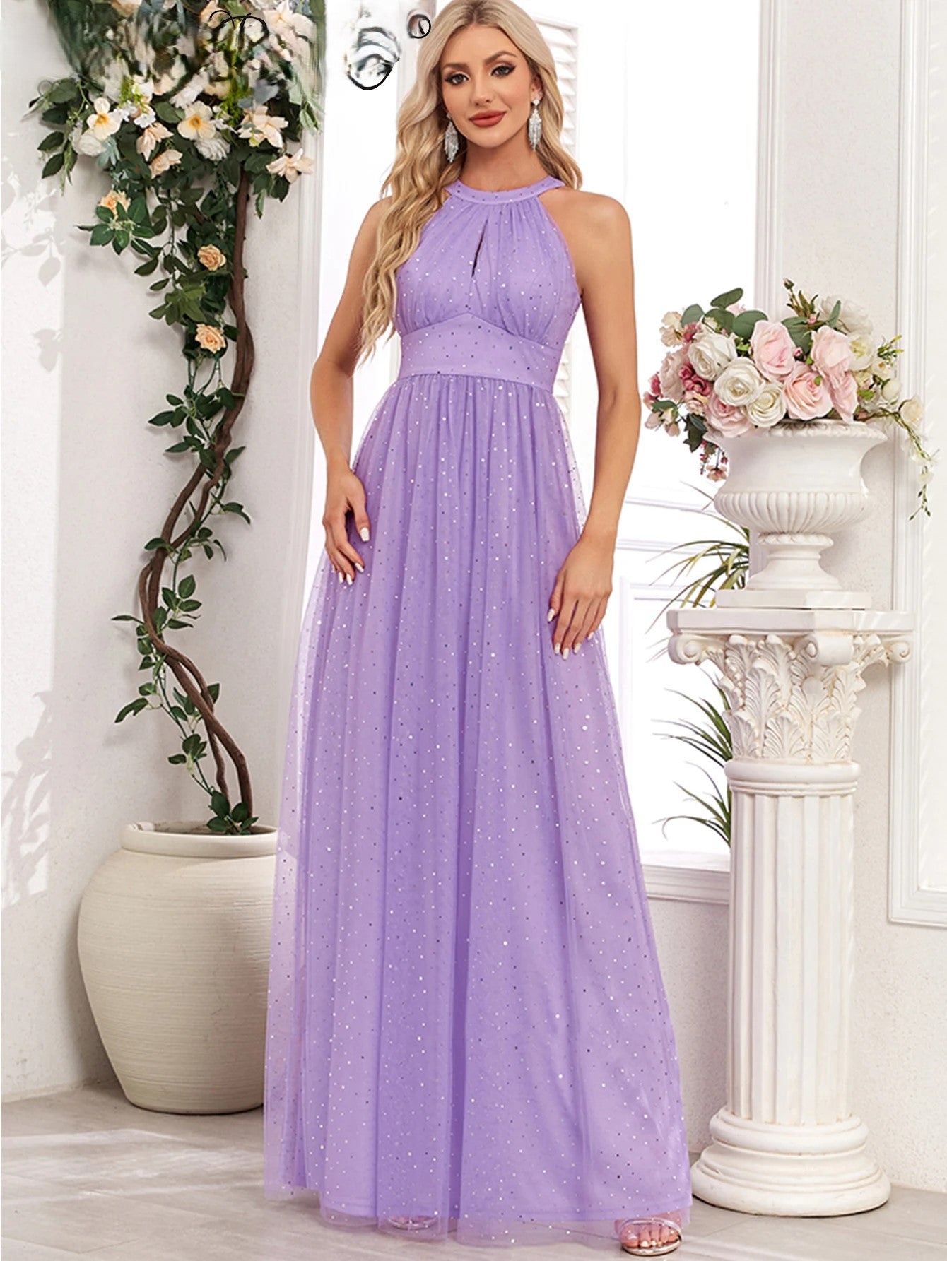 Women's Sequined Maxi Dress