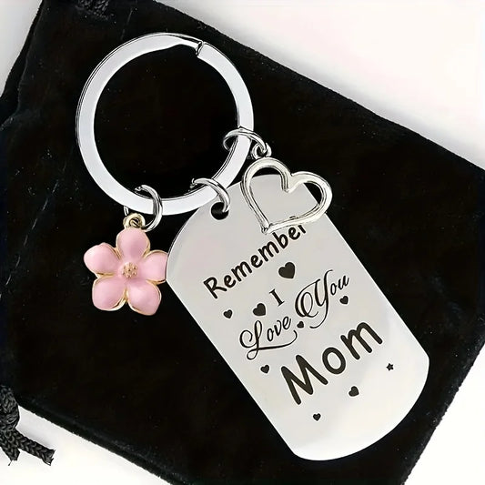 I Love You Mom Key Ring