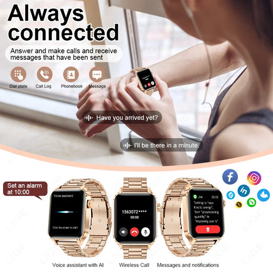 LIGE Bluetooth Smartwatch