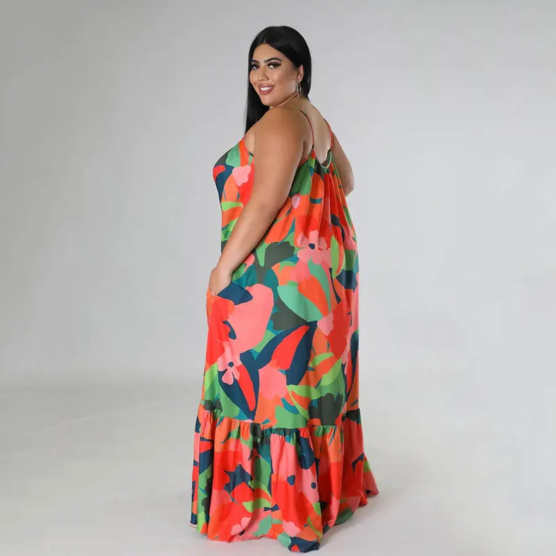 Ladies Plus Size Maxi Dress