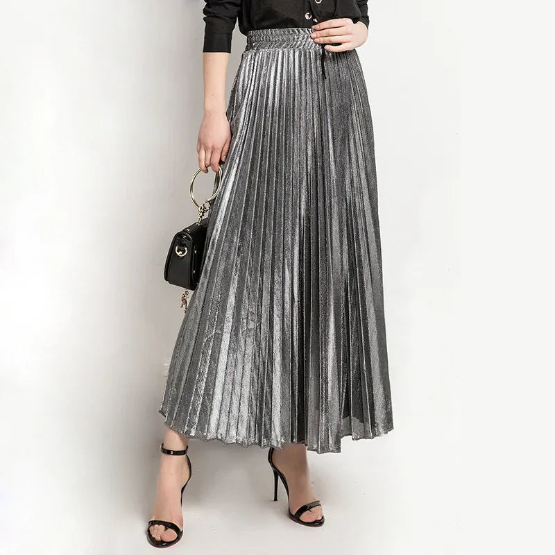 Women's Pleated Maxi Skirt