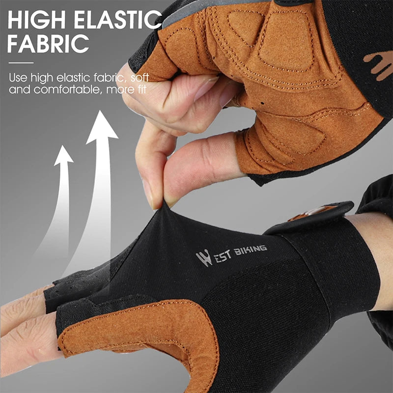 Cycling Gloves Shockproof Wear Resistant Breathable Anti-Slip