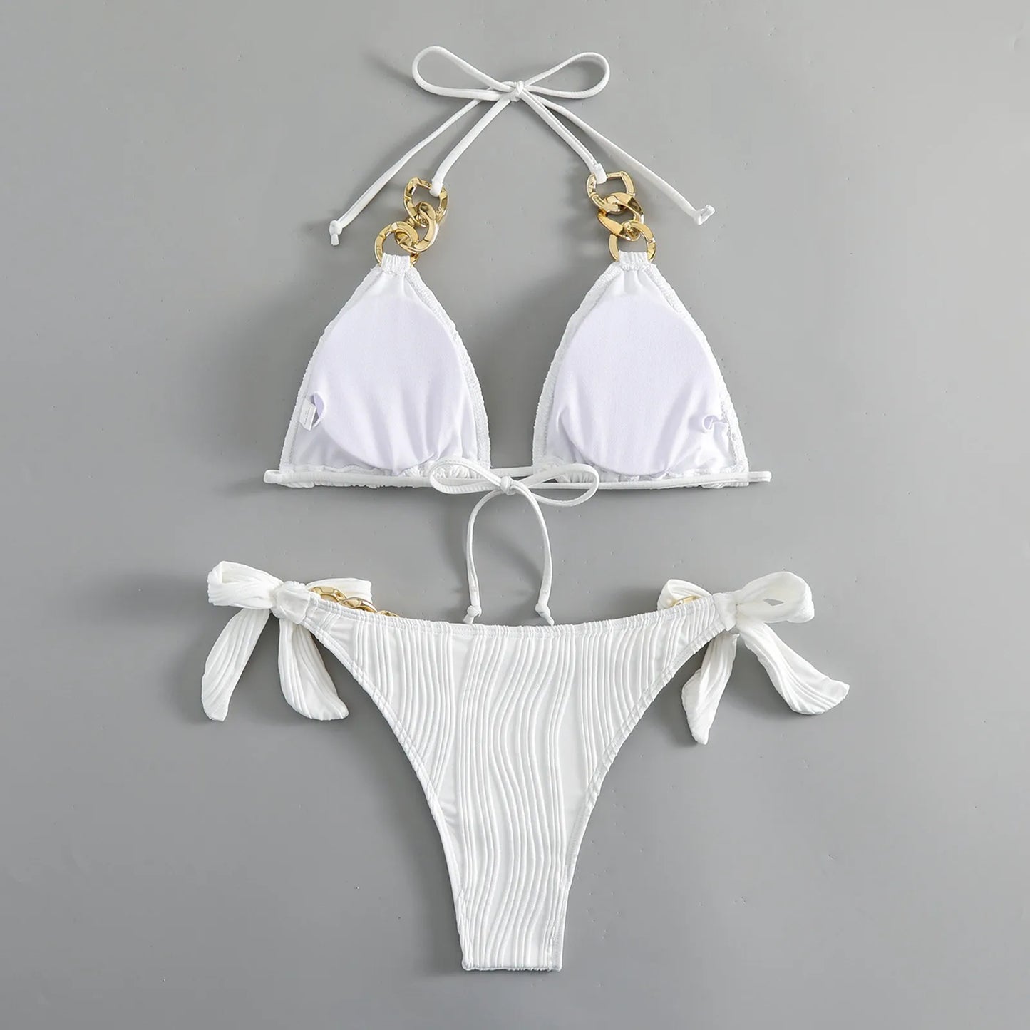 Women's Solid Color Bikini Set