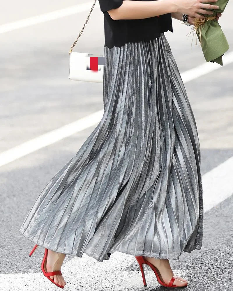 Women's Pleated Maxi Skirt