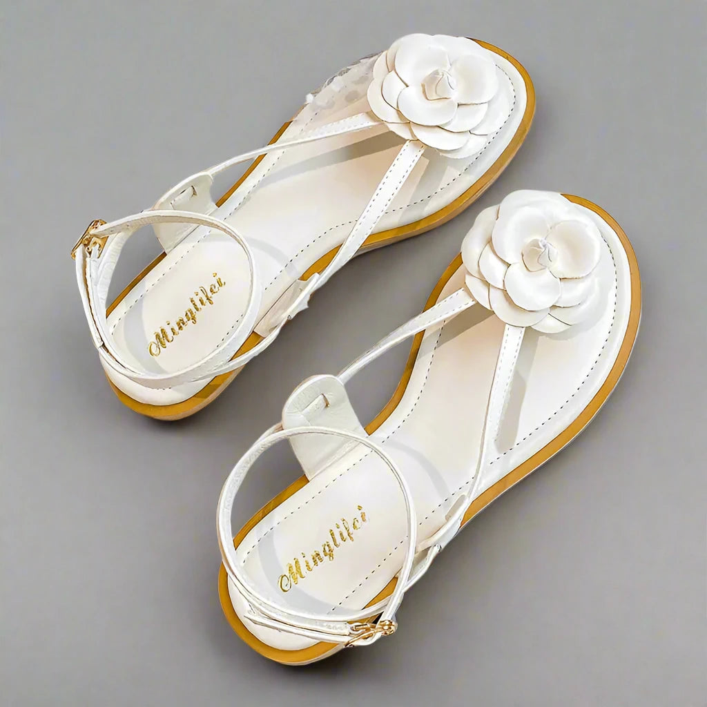 Women's Flower Design Flat Casual Sandals