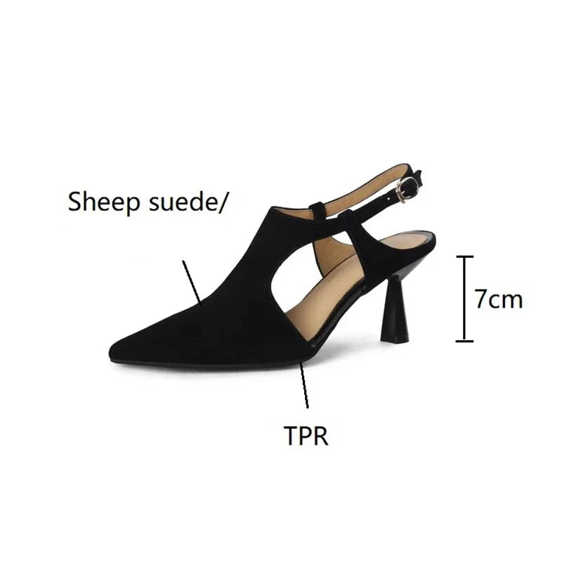 Women's Pointed Toe Suede Leather Shoes