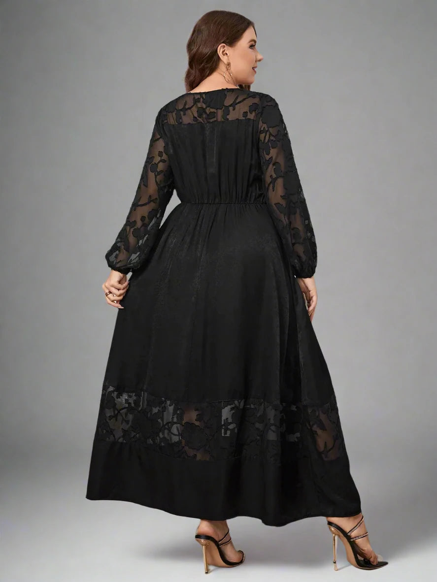 Women's Plus Size Lace Dress