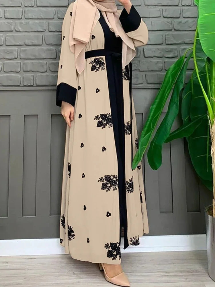 Women's Long Floral Abaya