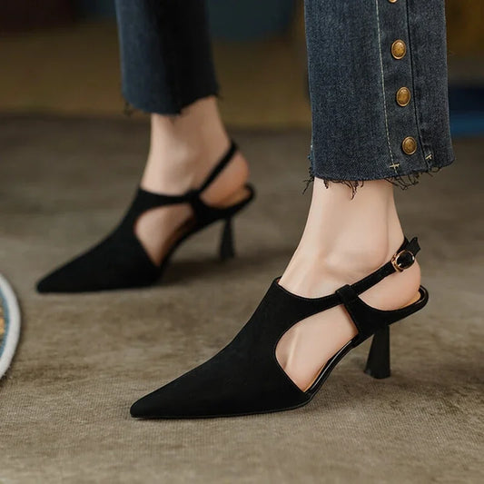 Women's Pointed Toe Suede Leather Shoes