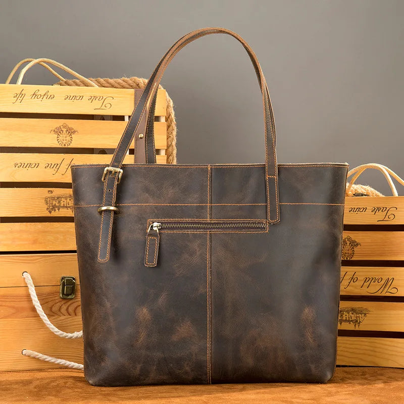 Genuine Leather Tote Bag for Ladies