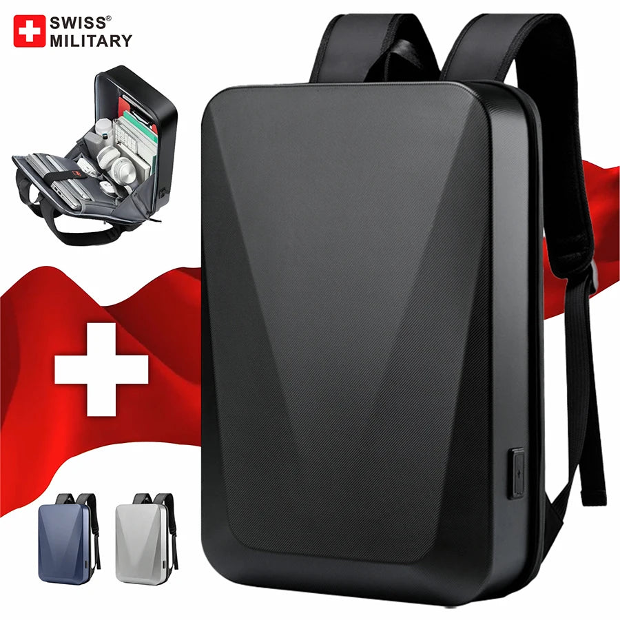 SWISS MILITARY 17 Inch Hard Shell Laptop Backpack