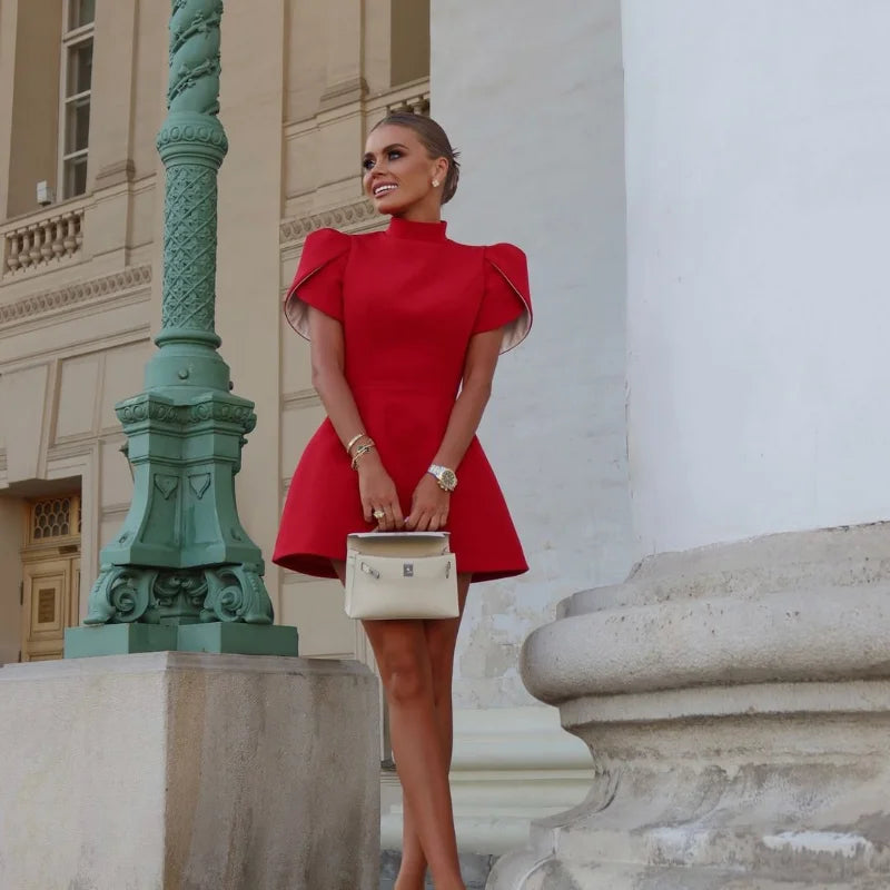 Women's Red Mini Party Dress