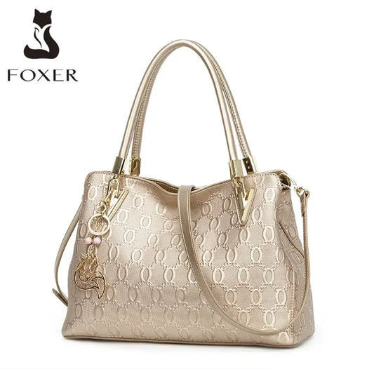 FOXER Women's Leather Tote Bag