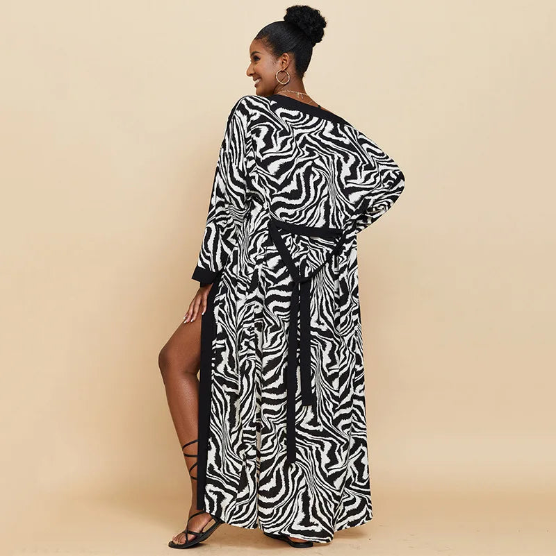 Women's Long Swimsuit Cover-up Kimono