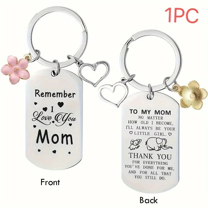 I Love You Mom Key Ring