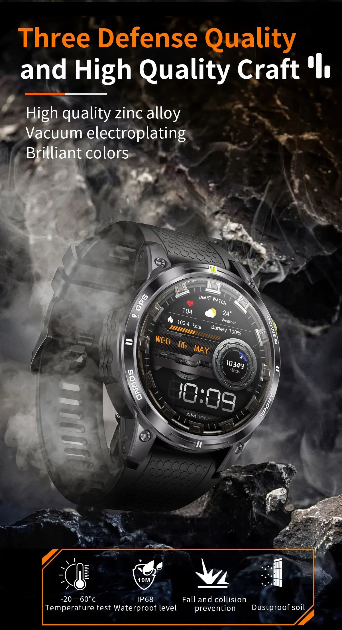 LIGE Men's Smartwatch