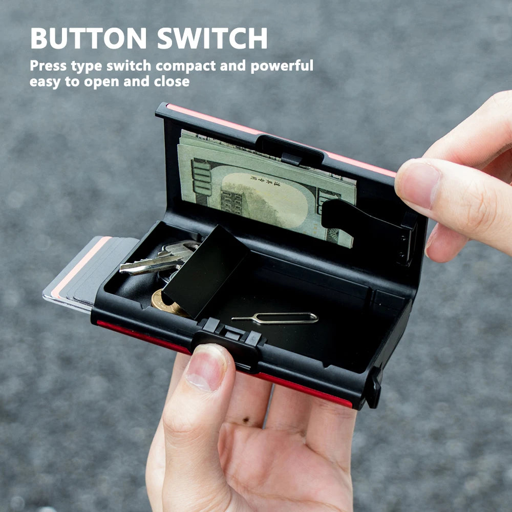 RFID Metal Pop-up Credit Card Wallet