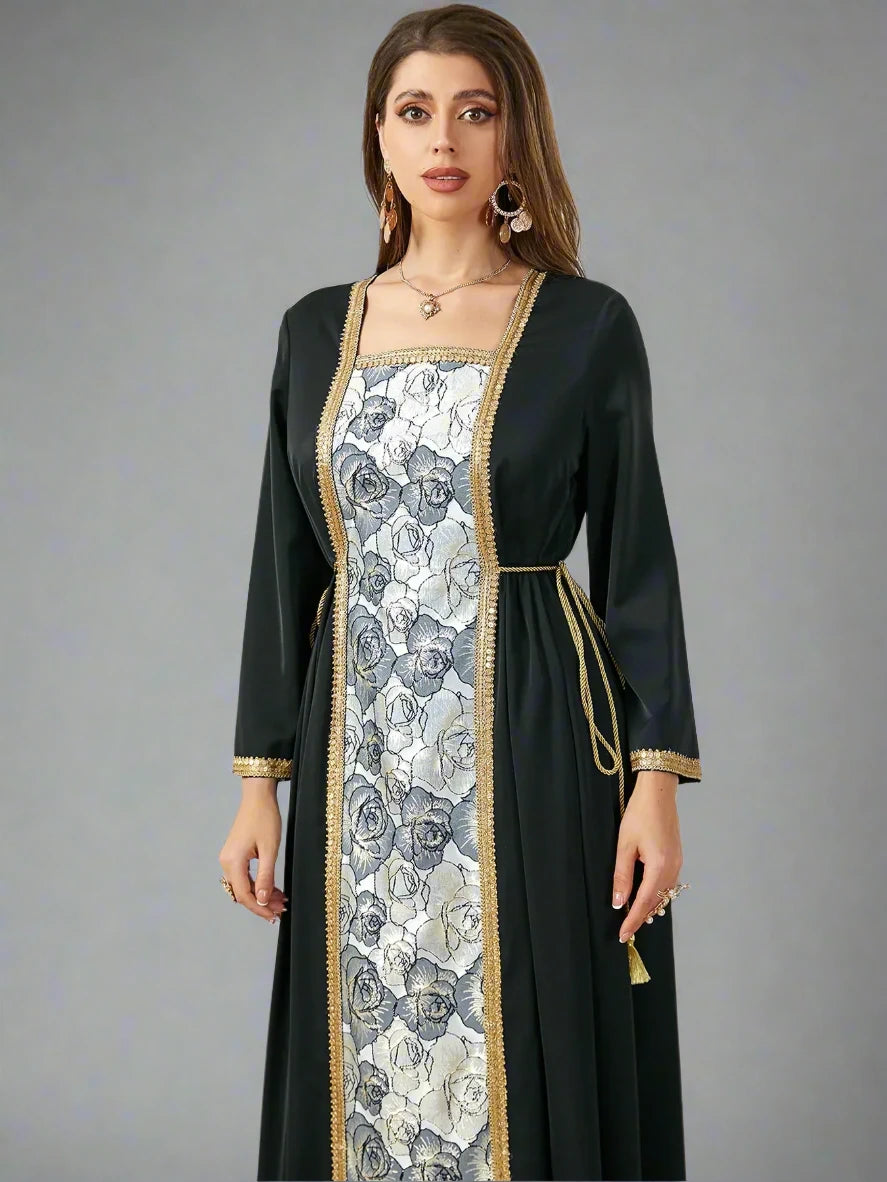 Women's Jacquard Patchwork Kaftan