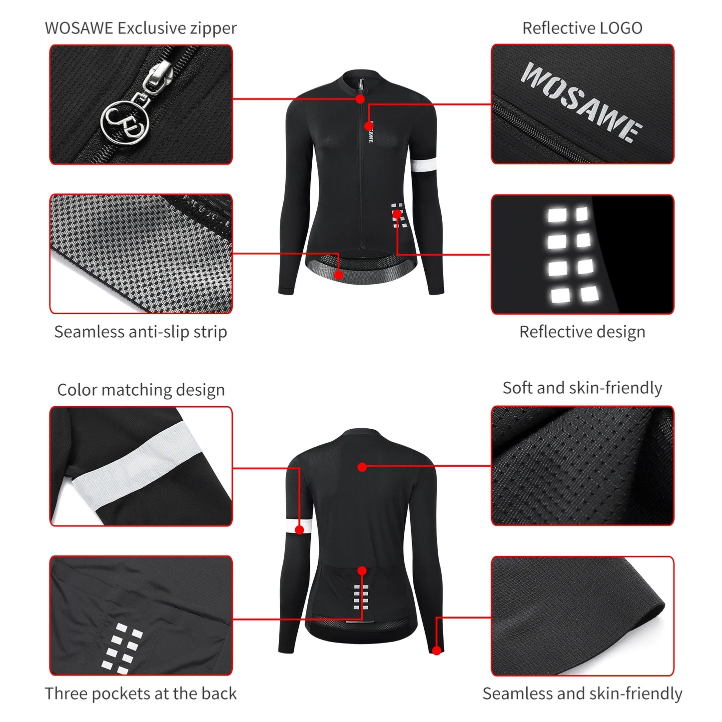 Women's Cycling Jersey with Quick Dry Technology