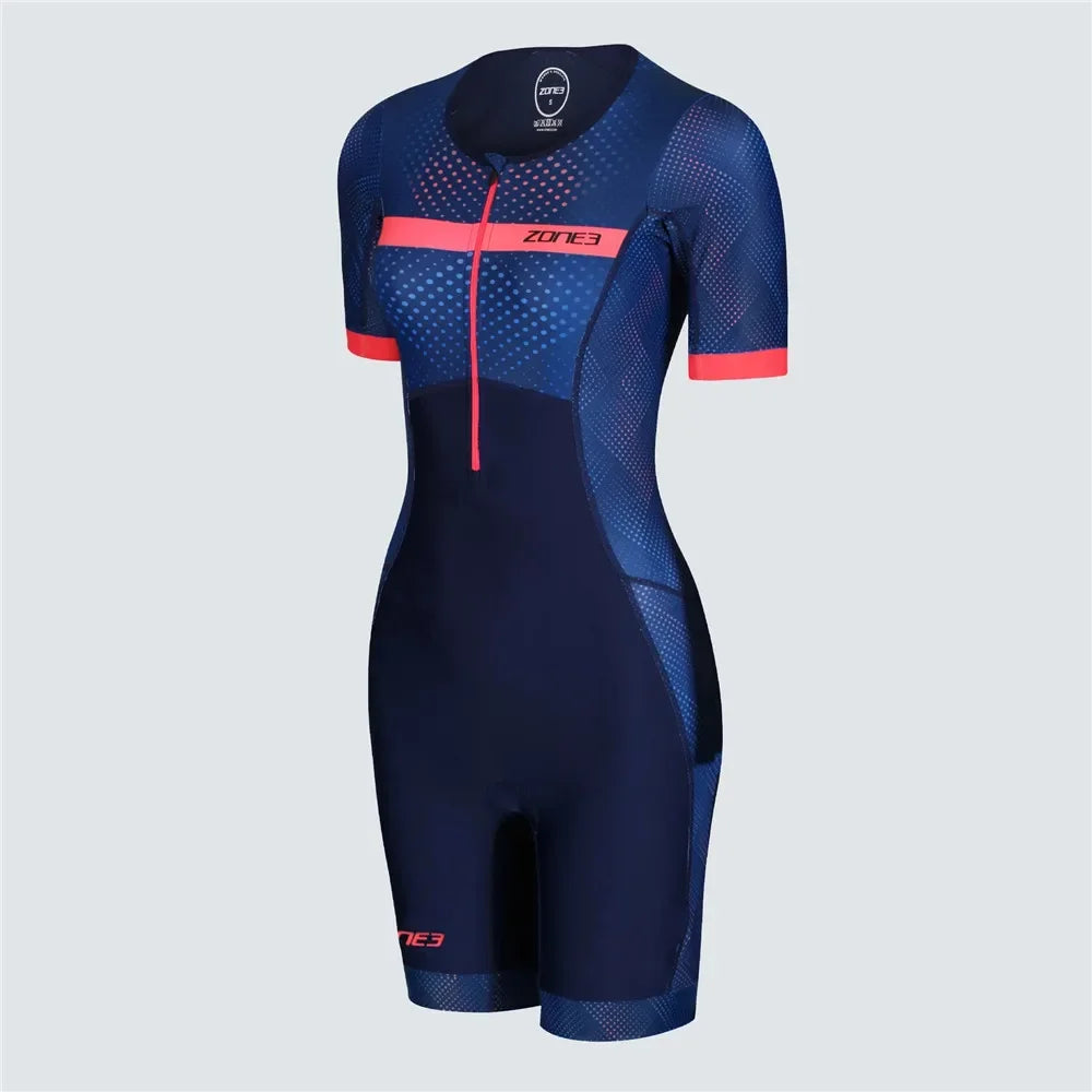 Women‘s Short Sleeve Triathlon Skinsuit