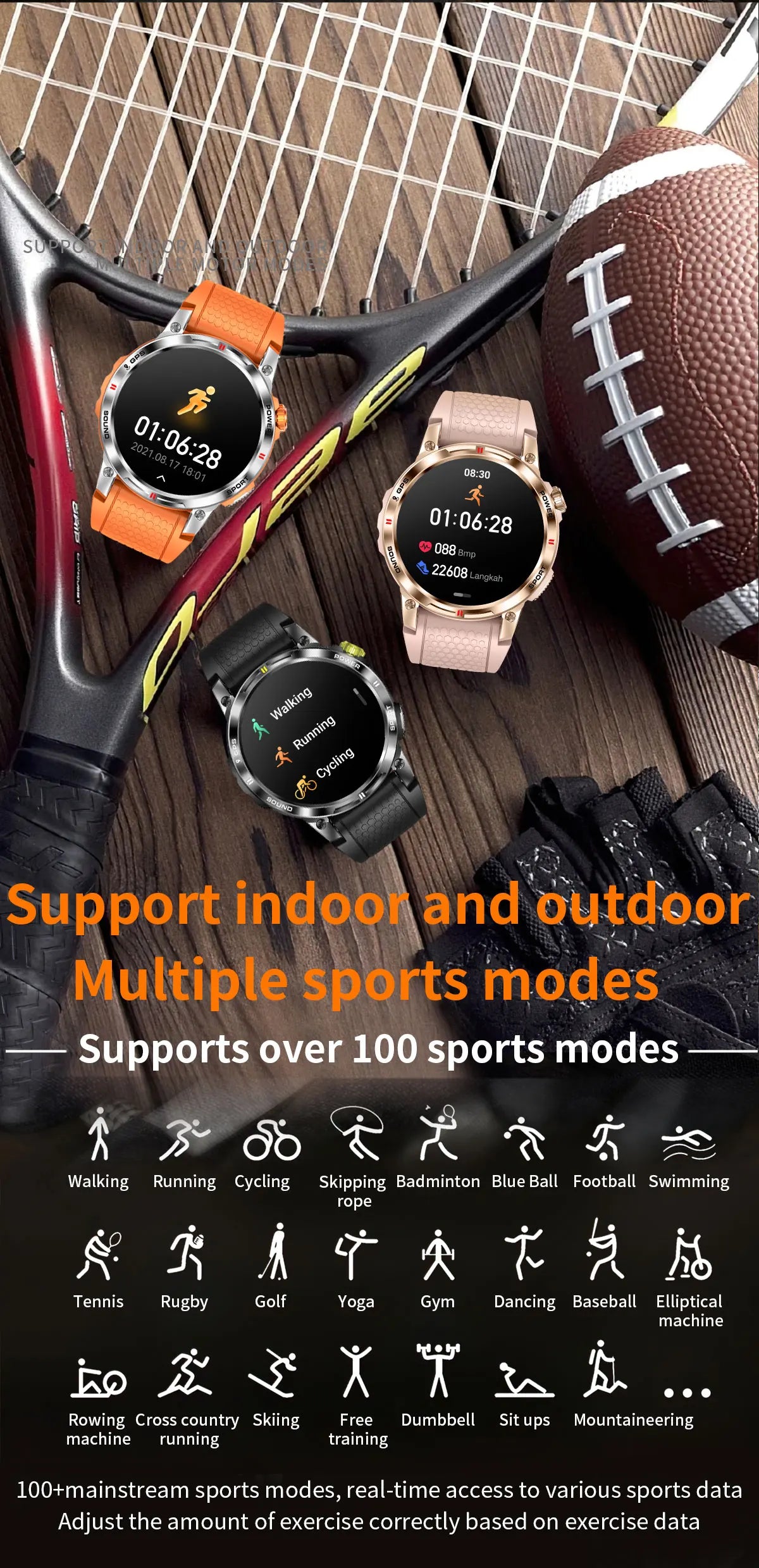 LIGE Men's Smartwatch