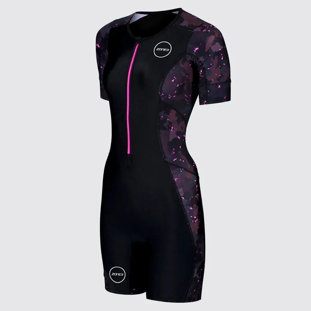 Women‘s Short Sleeve Triathlon Skinsuit