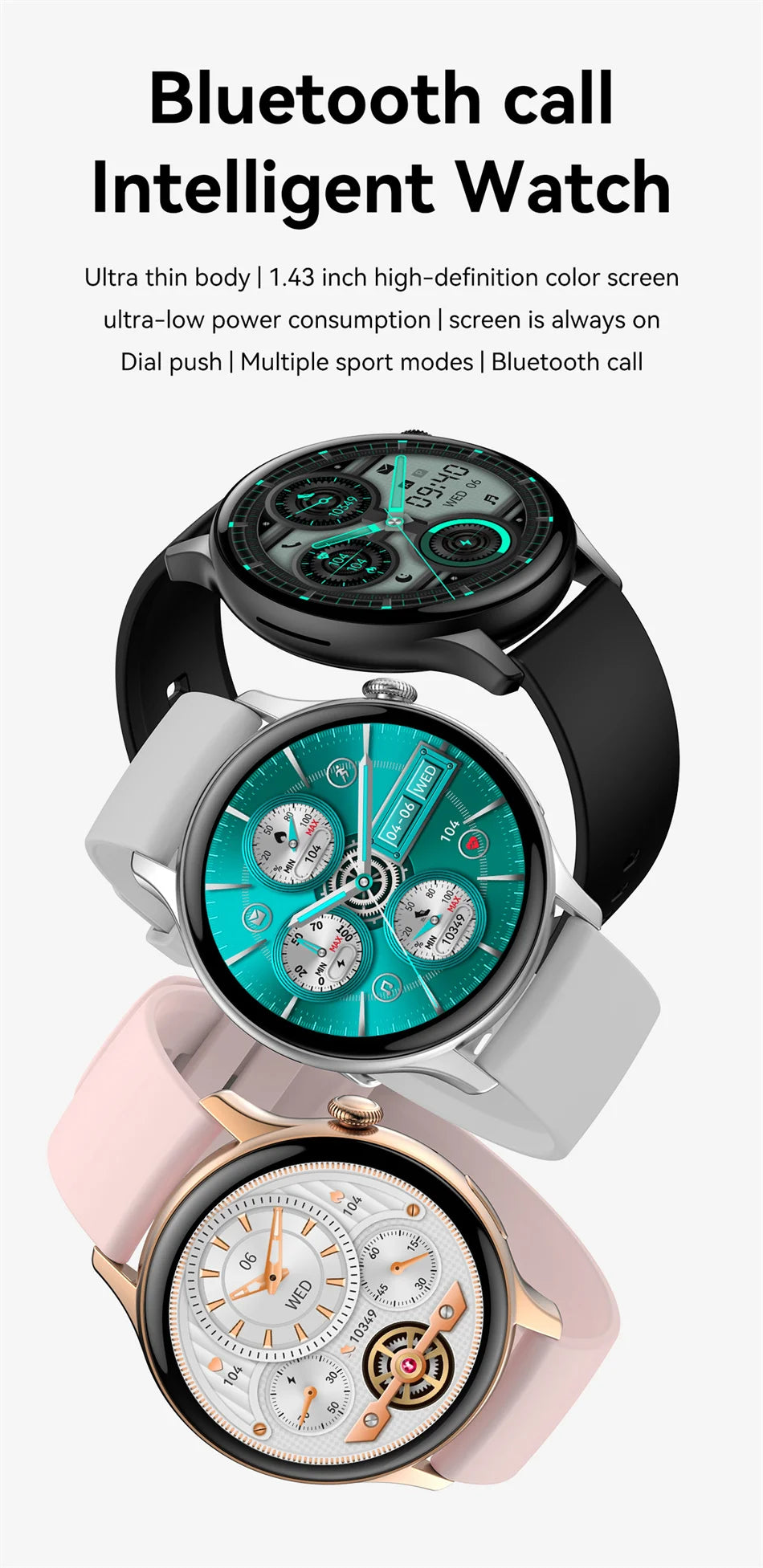 Women's Smart Watch Powered by Media Tek