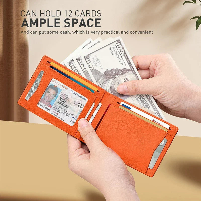 RFID Carbon Fiber AirTag Credit Card Holder