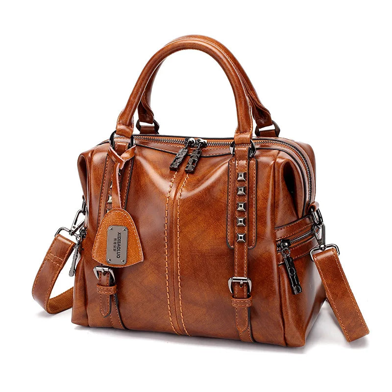 Women's Vintage PU Leather Shoulder Bag