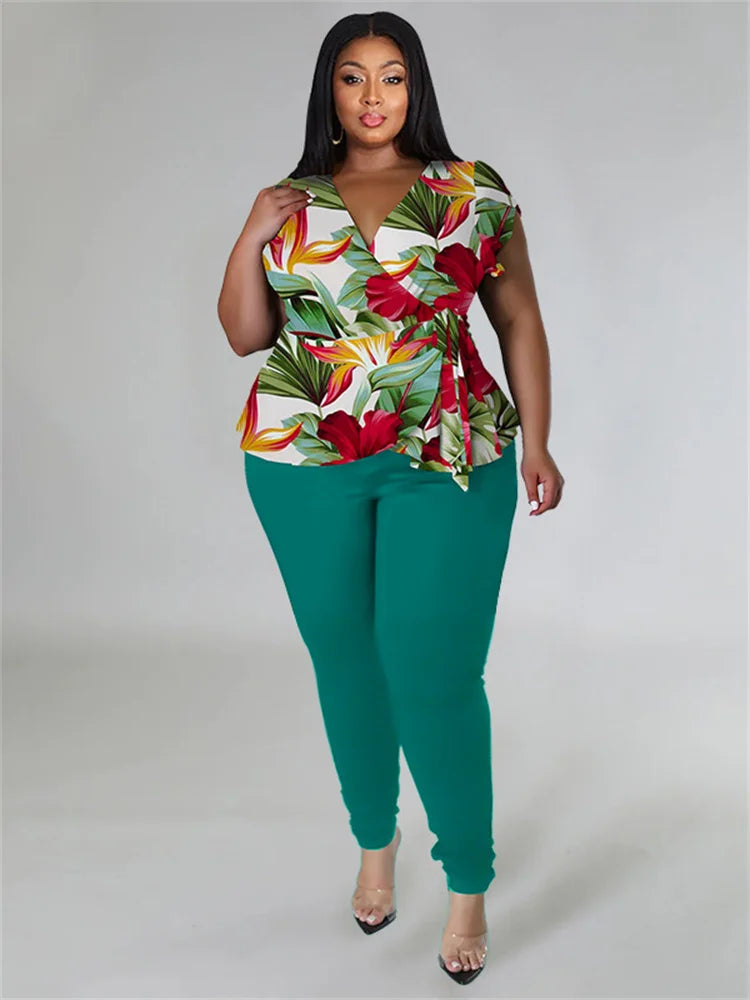 Ladies Plus Size  Two Piece Outfit