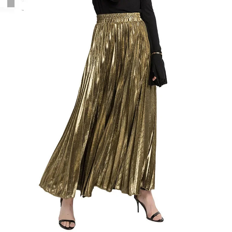 Women's Pleated Maxi Skirt