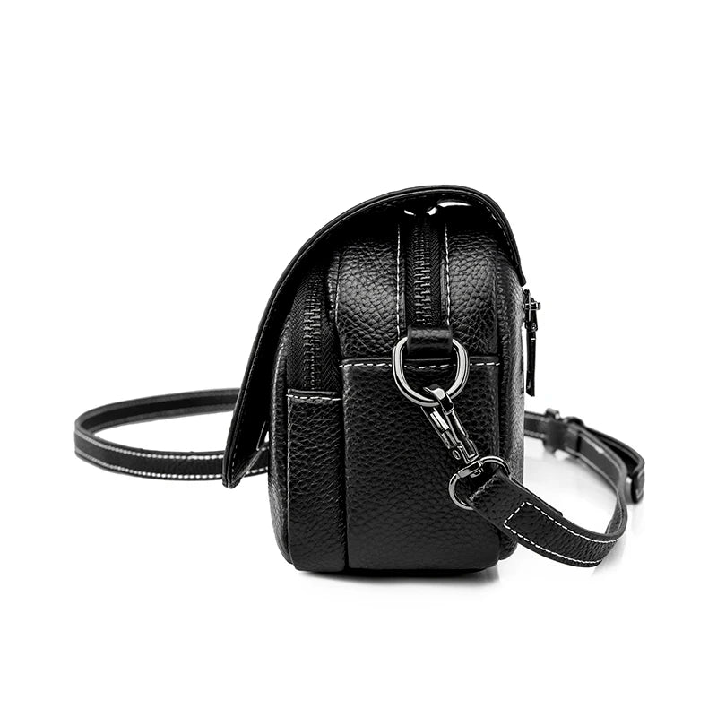 Women's Leather Mini Crocodile Pattern Crossbody Bag