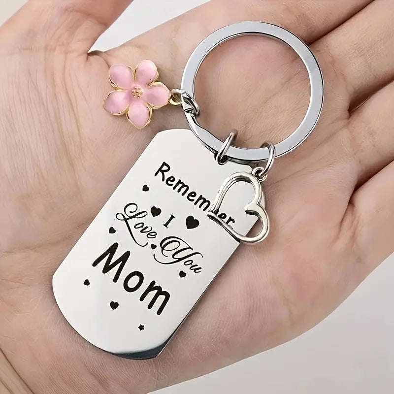 I Love You Mom Key Ring