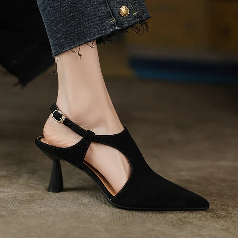 Women's Pointed Toe Suede Leather Shoes