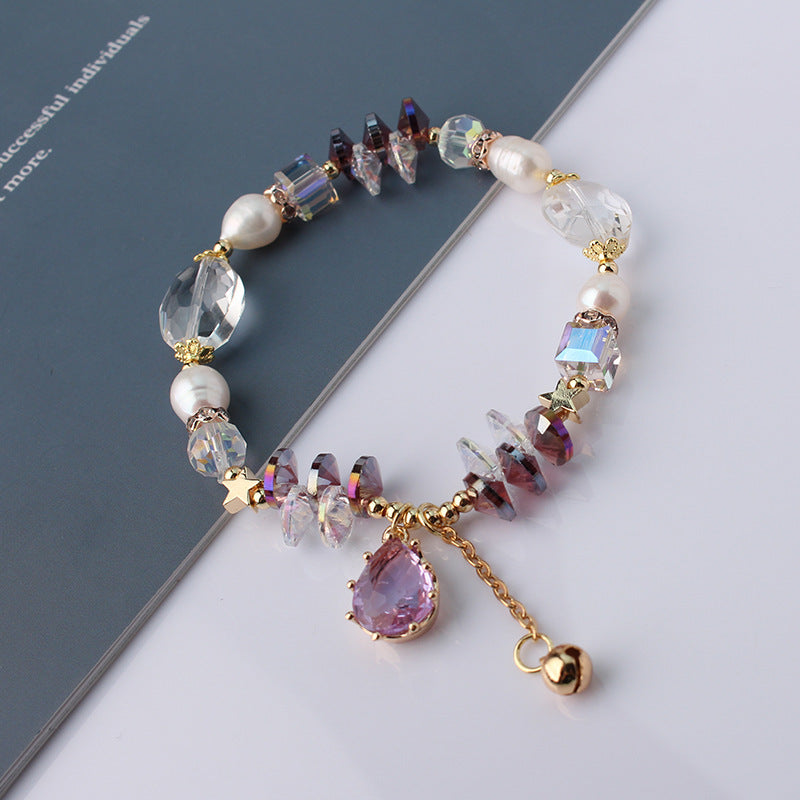 Pearl Crystal Stitching Gentle Women's Bracelet