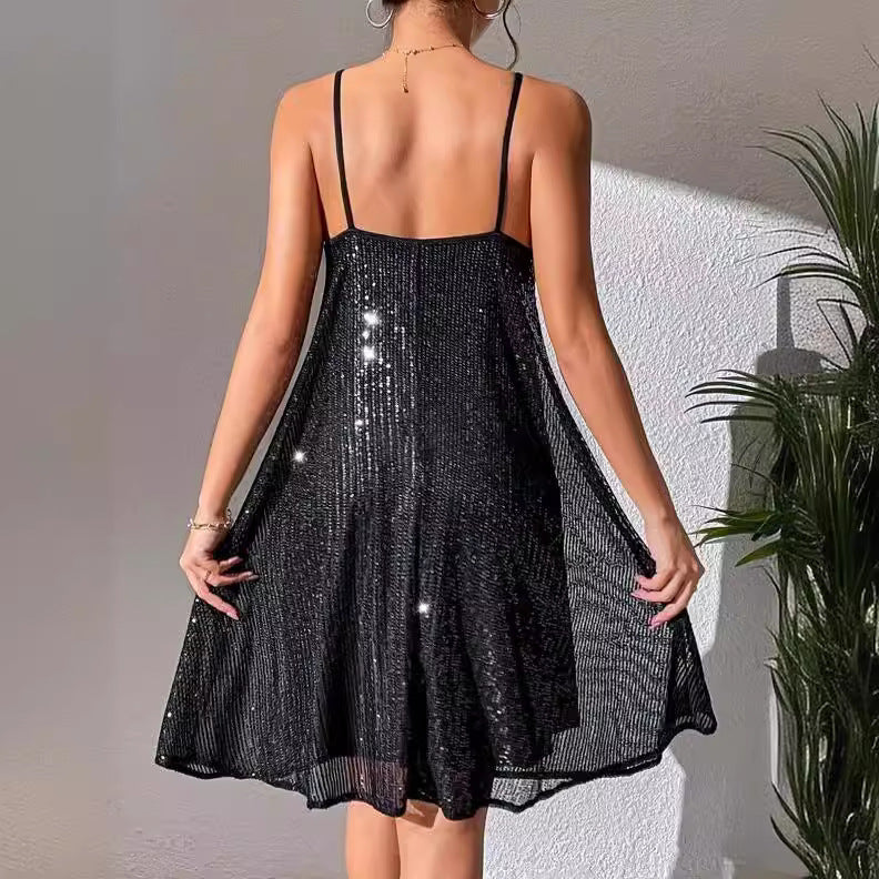 Elegant Style Sequins Dress